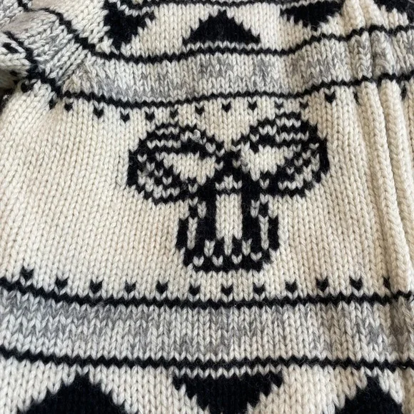 Women's TNA Aritzia Sea To Sky Lambs Wool Sweater Full Zip Cowichan Small - Picture 6 of 11